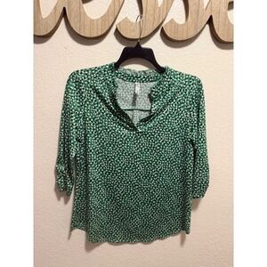 Perseption Concept Green Blouse Size L
